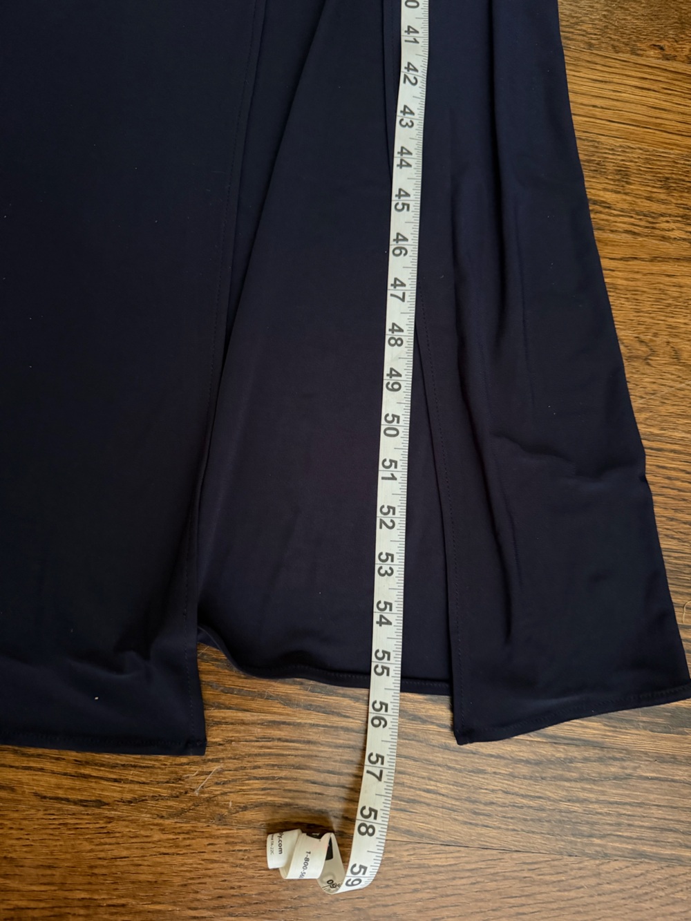 R&M Richards Navy Embellished Lace Cape Maxi Dress - Picture 6 of 7